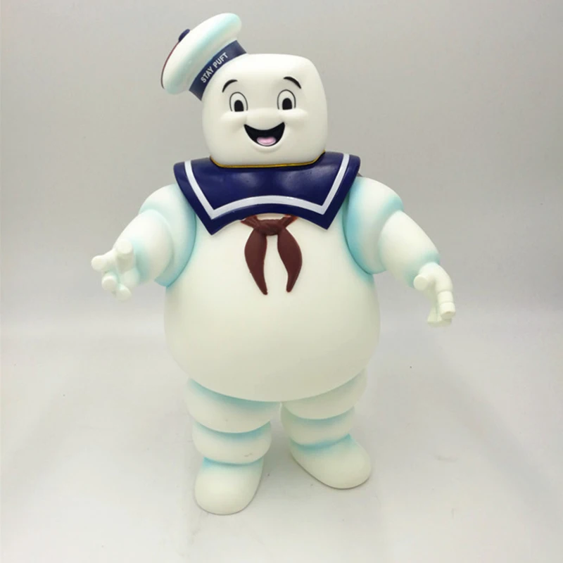 

28CM Retro Ghostbusters 3 Stay Cotton Candy Man PVC Home Decoration Ornament Hand Movable Coin Piggy Bank Children's Toys Gift
