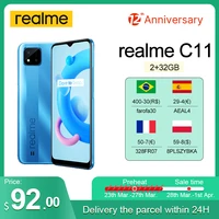 global version realme c11 2021 2gb ram 32gb rom nfc smartphone 6 5 large display 8mp camera 5000mah battery play store