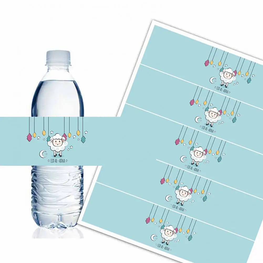 

20Pcs/Set Convenient Bottle Sticker Decor Exquisite Multicolor Water Bottle Sticker for Home Bottle Wrapper Decor