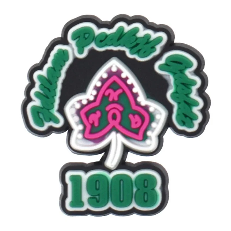 Лидер продаж 1 шт. подвески для обуви розовый Английский Радуга AKA 1908 аксессуары