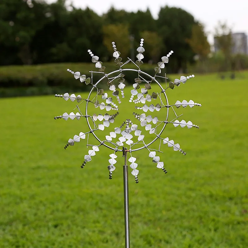 

Металлическая ветряная мельница, уличные ветряные Спиннеры, ветряные Ловцы, двор, патио, газон, садовое украшение, уникальная Волшебная ветряная мельница с поддержкой, оптовая продажа