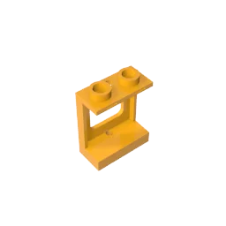 Окно для конструктора gobrick 1x2x2 плоскость одно отверстие сверху и снизу стекла-1x2x2