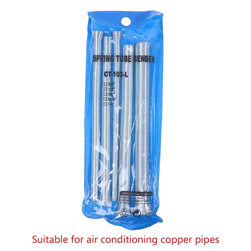 

5pcs/set Wire Bender Spring Benders Air Condition Copper Pipe Bending Outside Pipeline Bender Spring Aluminum Pipe Bender Tube
