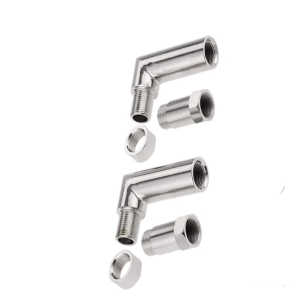 

6PCS Universal M18 X 1.5 O2 Oxygen Sensor Aapter Extender Spacer 90 Degree 02 Bend Pipe Extension Connector HJ