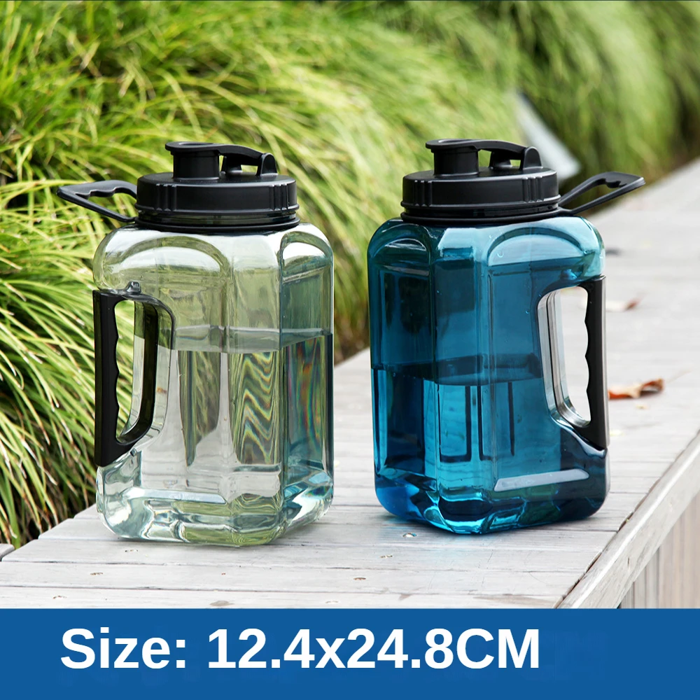 

Outdoor Sports Big Water Cup Plastic Cup Kettle Student Adult Portable Large-capacity Ton Barrel Fitness Kettle Water Bottles