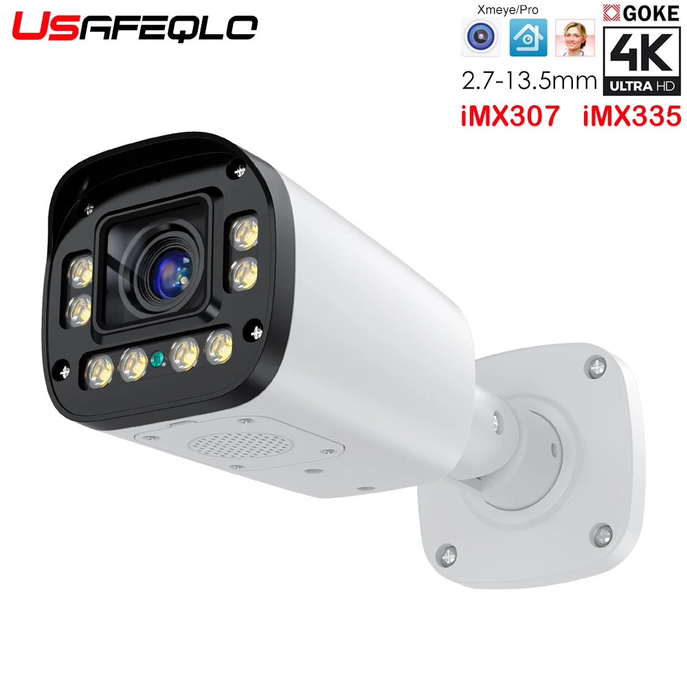 

Лицо 2,7-13,5 мм 5X цилиндрическая камера H.265 5MP IMX335 IMX307 двусторонняя аудио IP-камера видеонаблюдения видео CCTV видеонаблюдение