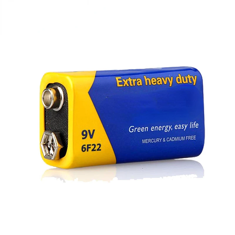 

20PC 9V 6F22 Equal to CR9V ER9V 6LR61 batteries Extra heavy duty Carbon Zinc Battery 9 Volt Battery for Toy Remote Contro