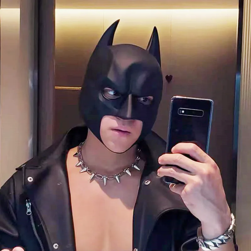 Темный рыцарь Брюс Уэйн Джокер косплей маски летучие мыши на все лицо шлем мягкая