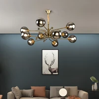 sandyha nordic ceiling chandelier for living room bedroom dining room glass ball lampshade kitchen pendant lights decorate lamp