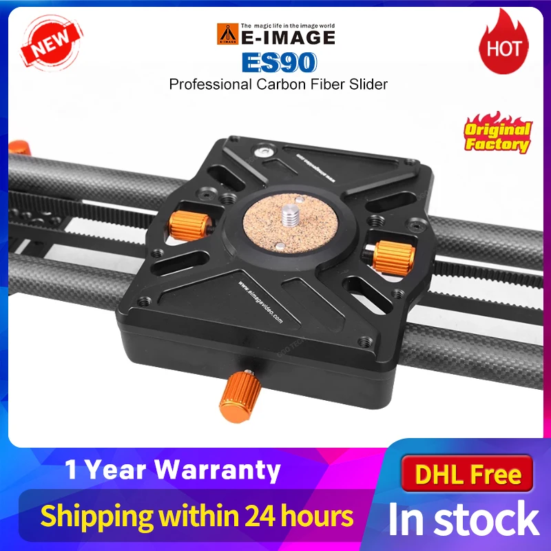 

E-IMAGE ES90 Профессиональный слайдер из углеродного волокна для видеокамеры DSLR 90 см слайдер с маховиком