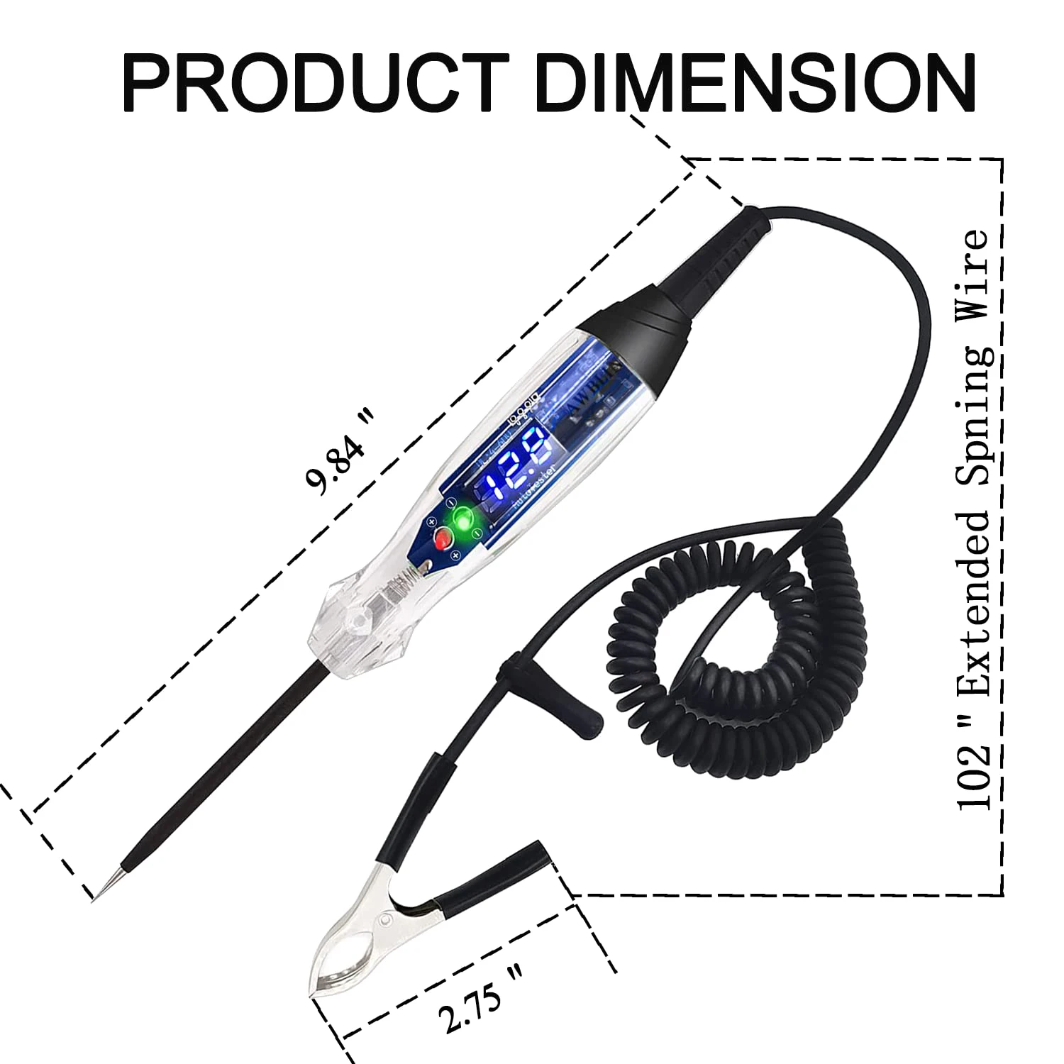 

Автомобильный зуммер, тестовый Цифровой Реле яркости, 4-60 В постоянного тока, индикатор лампы с вольтметром, автоматический индикатор напряжения