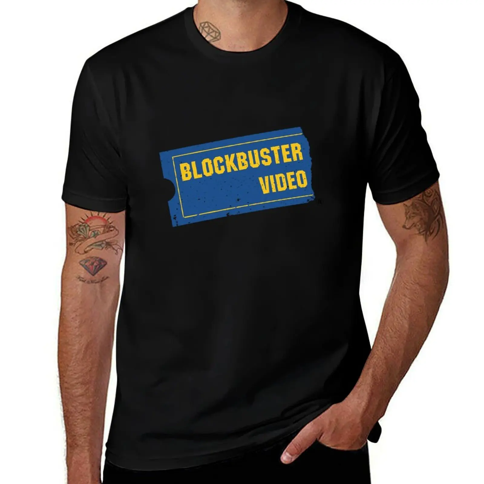 Фото Футболка Blockbuster Video с короткими рукавами, устойчивая к запаху №1