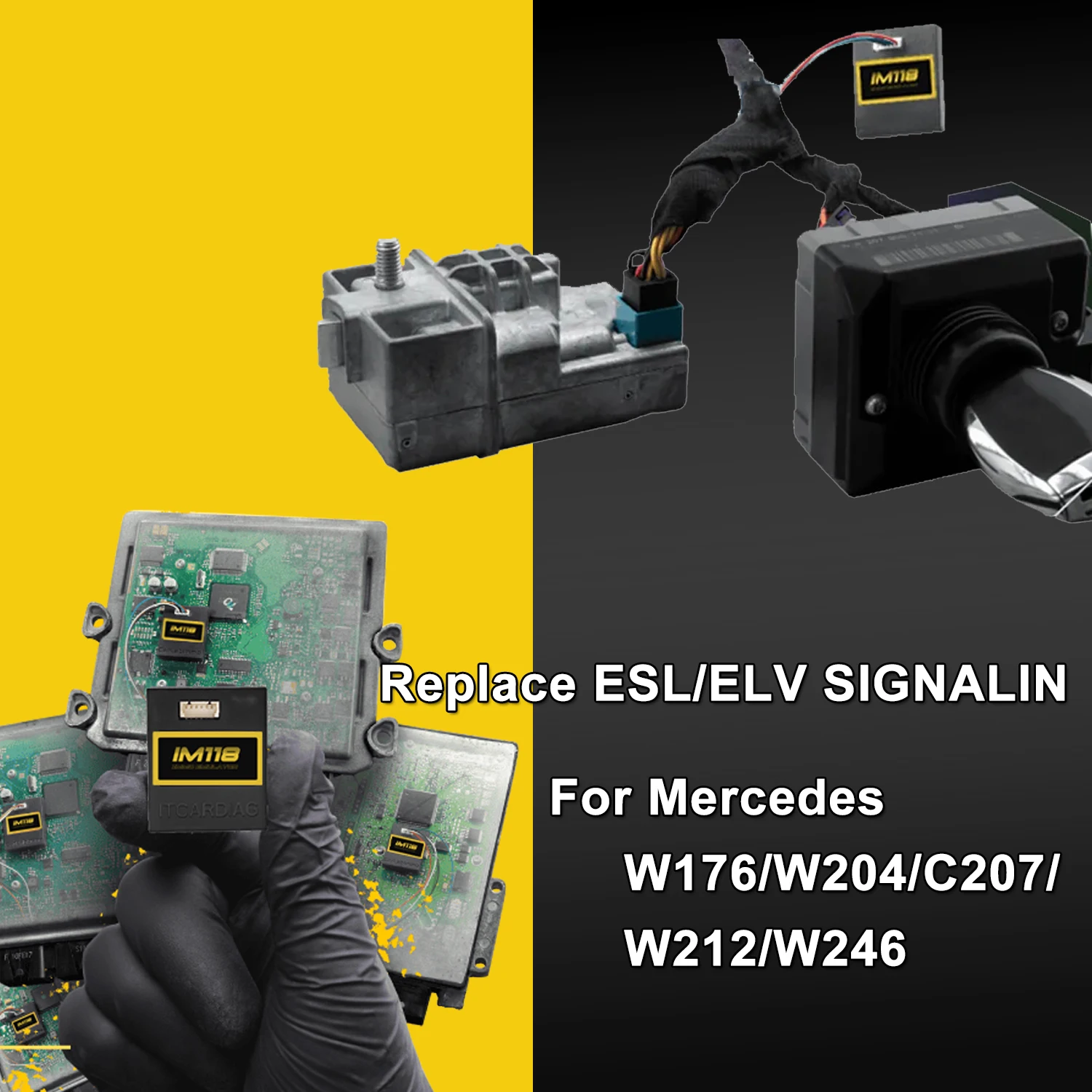 IM118 Универсальный иммобилайзер-эмулятор IMMO для Benz C E Class W202 W210 1995-2000 1995-2003 A W168 1997-2004