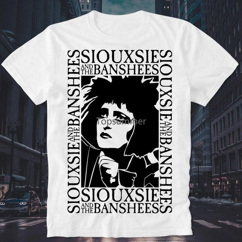 

Футболка Siouxsie And The Banshees в стиле панк-рок, ретро, винтажная, Готическая, лекарственная, сестры милосердия, сплит