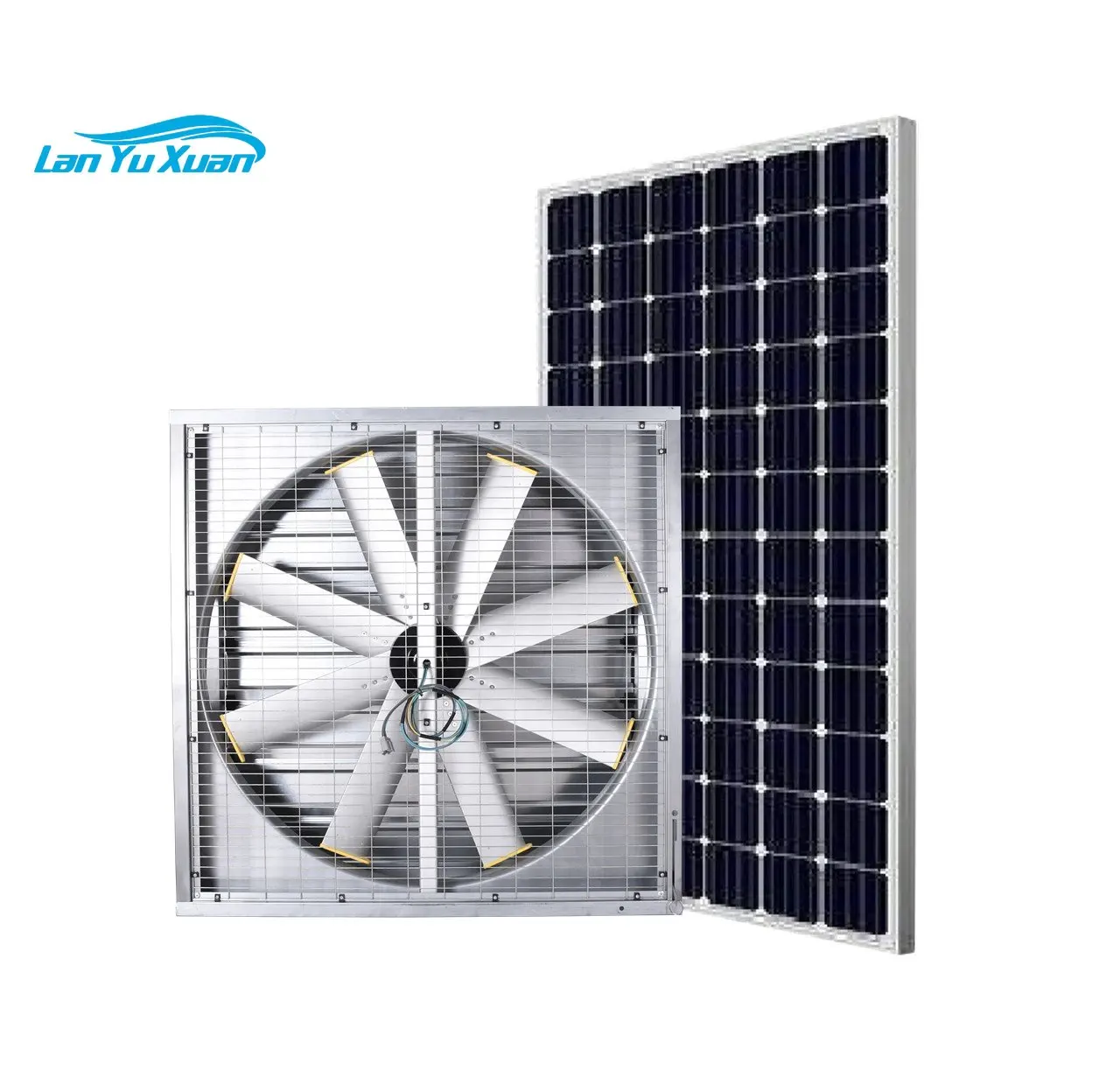 

Sunny 48inches Solar Industrial Wall Mount Fan Cooling Factory Fan Ventilation Exhaust Vent Fan