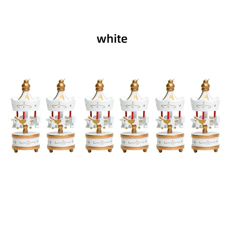 

Деревянные лошадки-карусели, набор из 6 штук