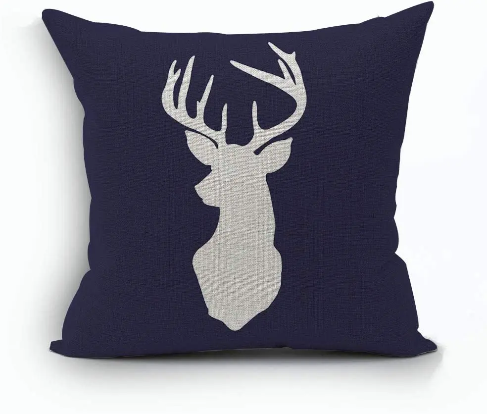 Декоративный чехол для подушки с рисунком оленя 18x18 дюймов |