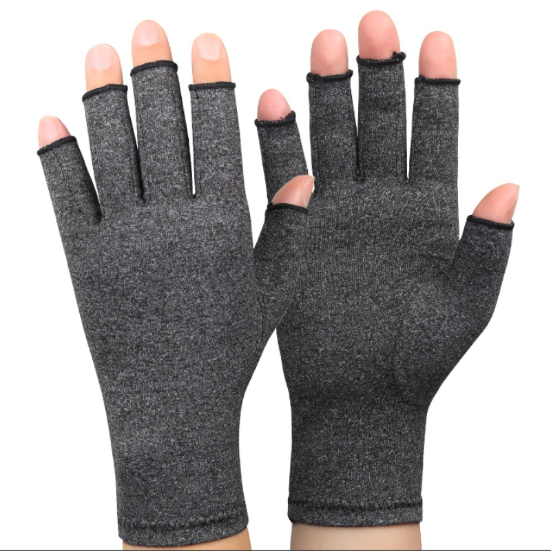 

1Pair Compression Arthritis Gloves Rehabilitation Fingerless Gloves Anti Arthritis Therapy Relief Gloves Wrist Support Wristband