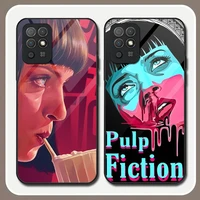 pulp fiction movie poster phone case tempered glass for huawei p40proplus p30 p40 p50 p20 p9 psmartp z pro plus 2019 2021 cover