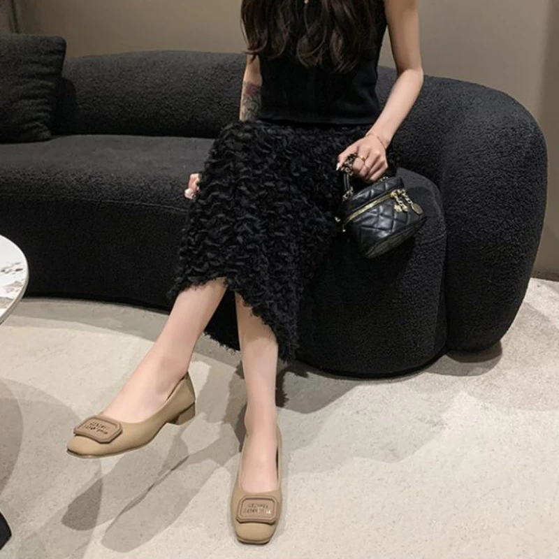 Женские туфли на низком каблуке Элегантные повседневные трендовые модные