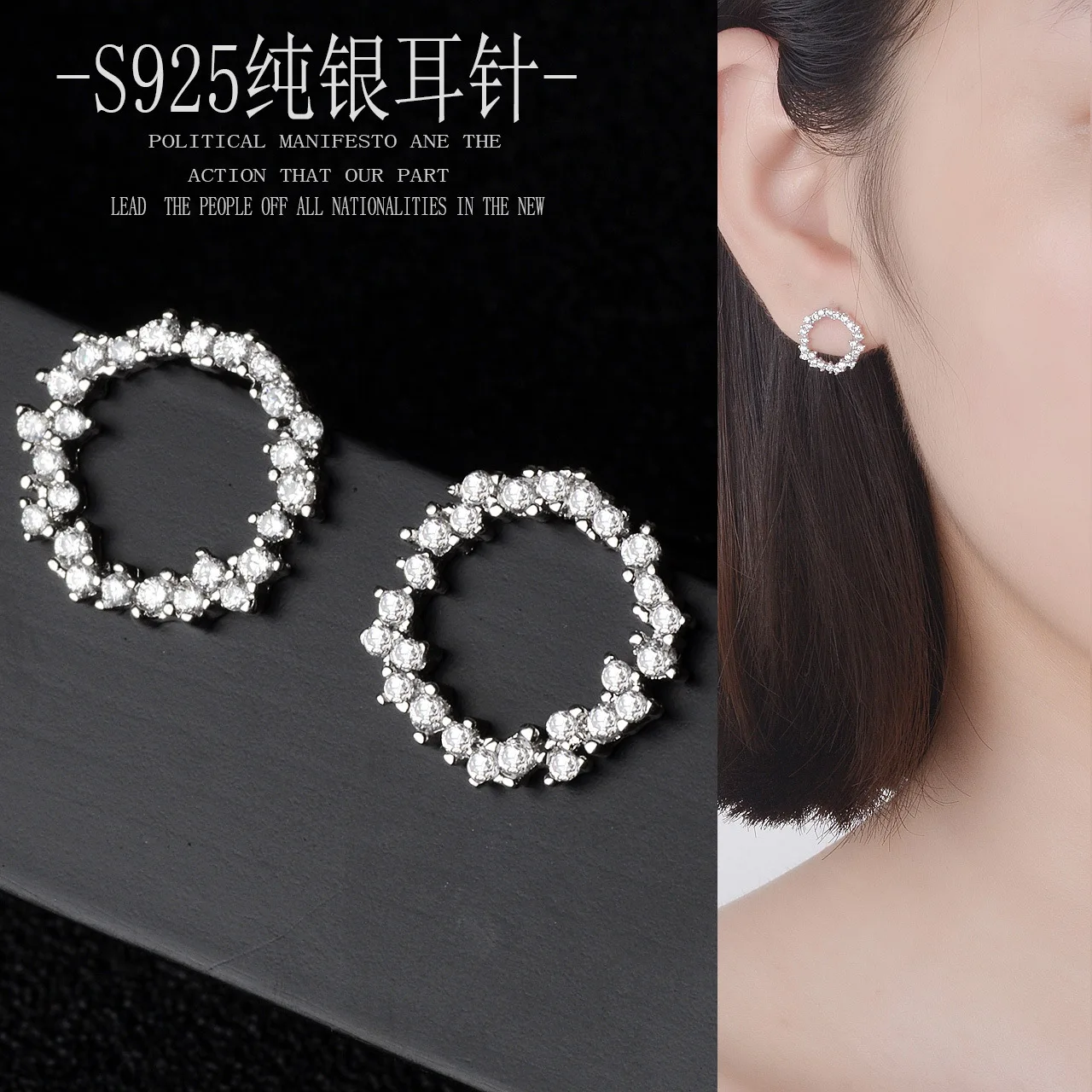 Роскошные брендовые дизайнерские новые круглые женские маленькие серьги