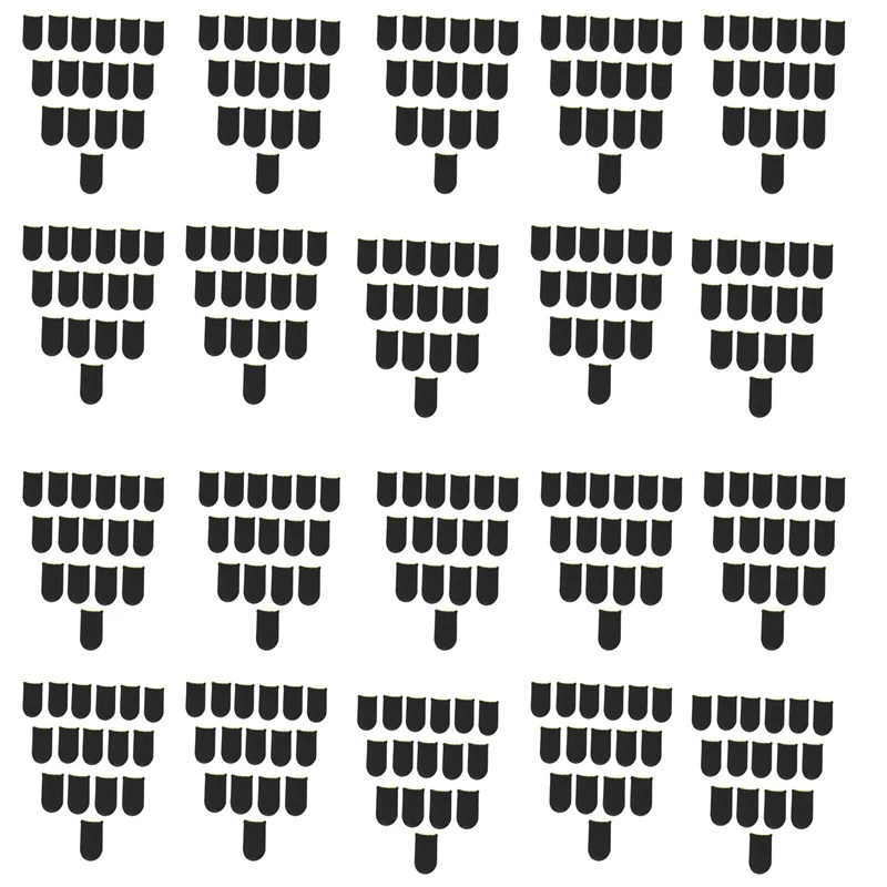 

18-Pin Carbon Fiber Finger Sleeves For PUBG Mobile Games Press Screen Finger Sleeves Black & Yellow(320 Pcs)