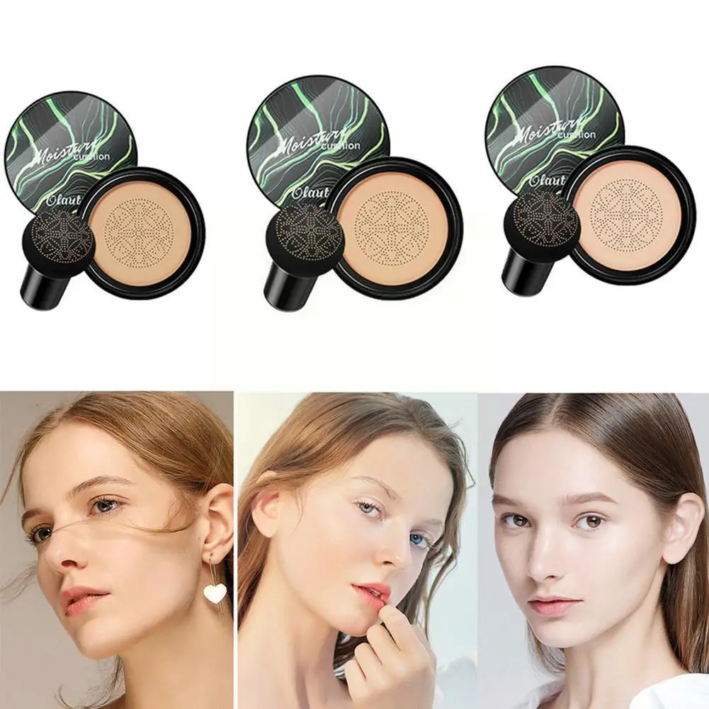 

New Mushroom Air Cushion Cc Cream Foundation Concealer Makeu Cream Makeup Isolation Long-lasting Natural Coverage Bb B L9b7