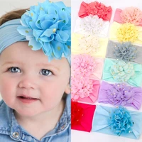 baby bowknot headband flower bows turban elastic hair band head wrap children toddler headwear hair accessories shower