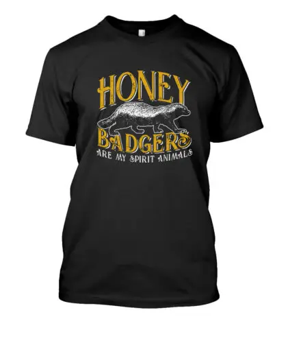 Классический дизайн Honey Badger лучшая идея для подарка футболка премиум-класса