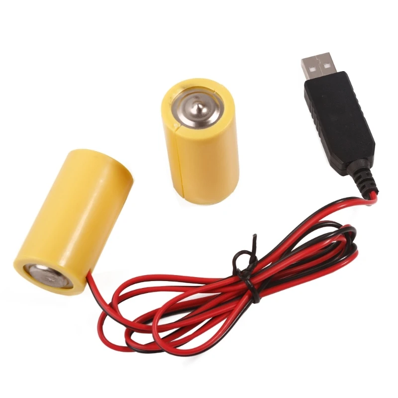

CPDD Universal 3V LR14 C Battery Eliminators Replace 2Pc 1.5V C Battery for LED Light Electronic Toy Camera Accessories