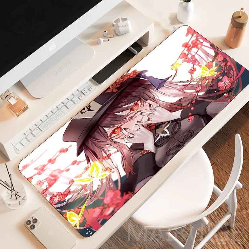 

Genshin Impact Large Mouse Pad Hutao Gamer Rugs Keyboard Mousepads Anime Gaming Accessories Desk Mats Mouse Mat XXL LOL Carpets