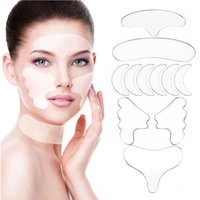 reusable silicone patches wrinkle removal sticker facial lifting strips set mask tapes skin care