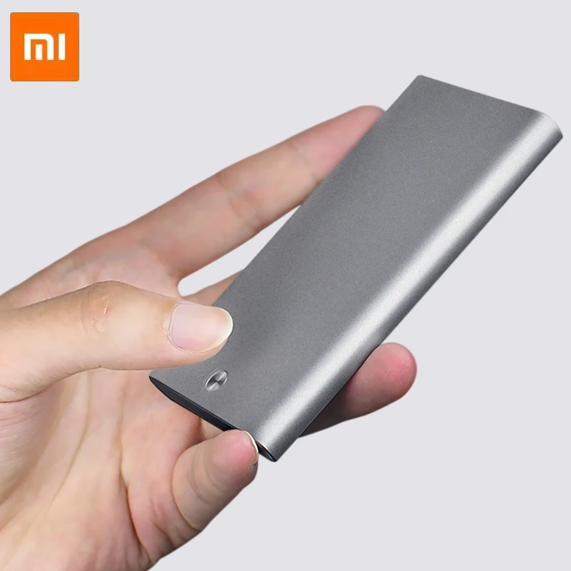 

MIIIW A02 Portable Business Business Card Case Office Metal Aluminum Alloy USB Household Silver Businesss Card Holder Enterprise