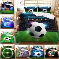3d printing football bedding set soccer sports duvet cover set for kid adult auukus size