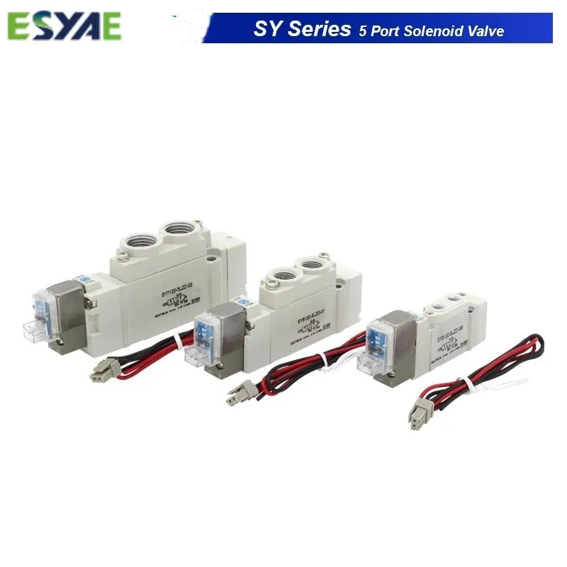 

SMC тип, высококачественный 5-портовый 2 Соленоидный клапан SY3120 SY5120 SY7120-4LZD/5LZD/6LZD, нормальный закрытый внутренний клапан автоматизации