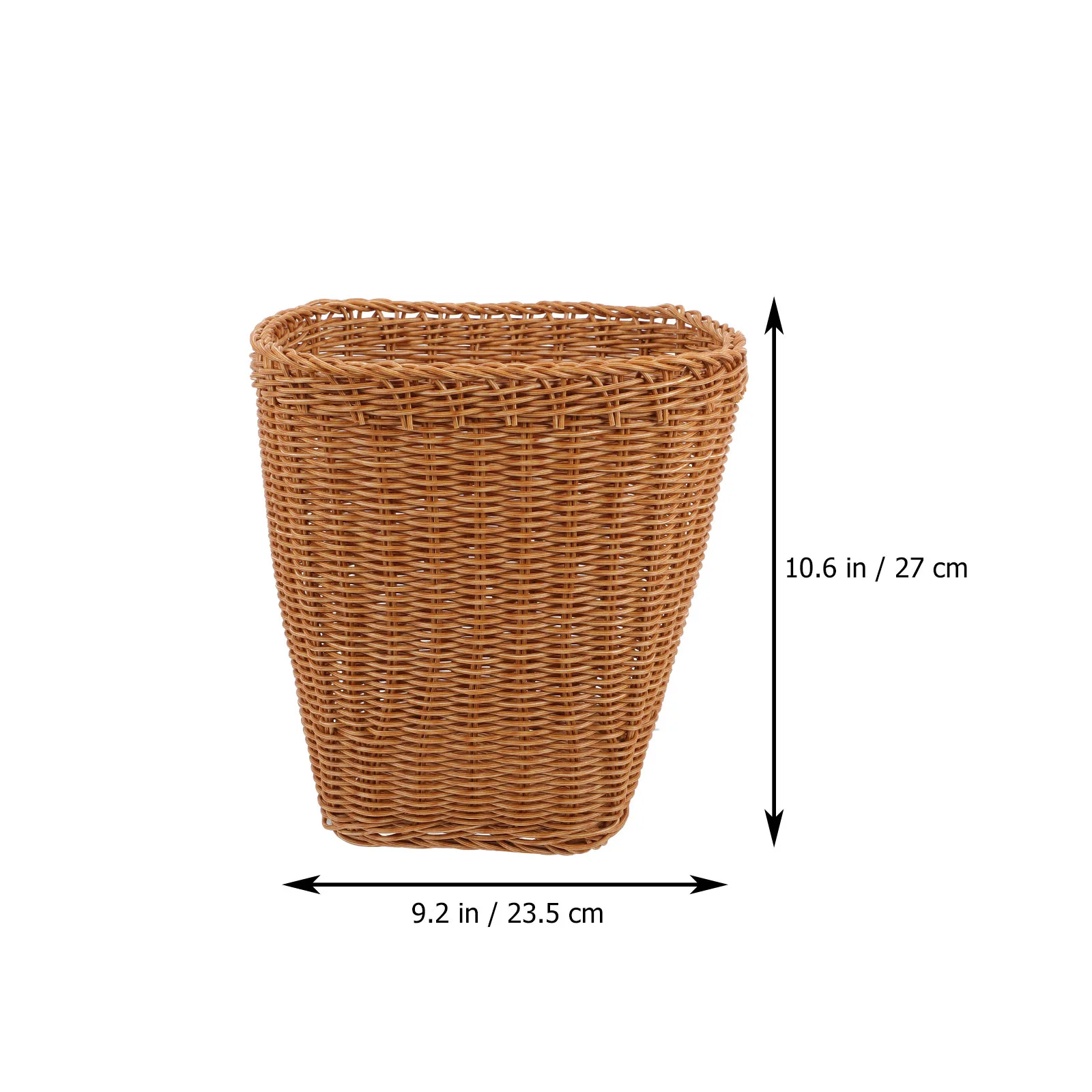 

Basket Woven Waste Trash Wicker Can Rattan Garbage Bin Storage Bins Laundry Baskets Wastepaper Seagrass Water Hyacinth Flower