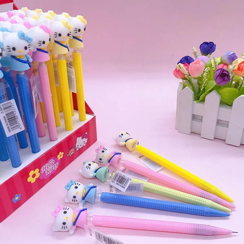 36pcs/ лот Kawaii Sanrio Kitty механический карандаш мило 0 5 мм рисование записи