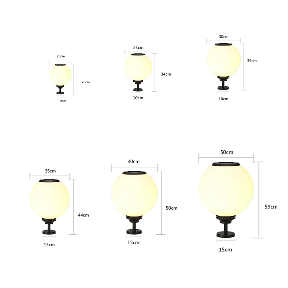 SANDIY солнечные фонари на столбе уличные садовые водонепроницаемые ворота для
