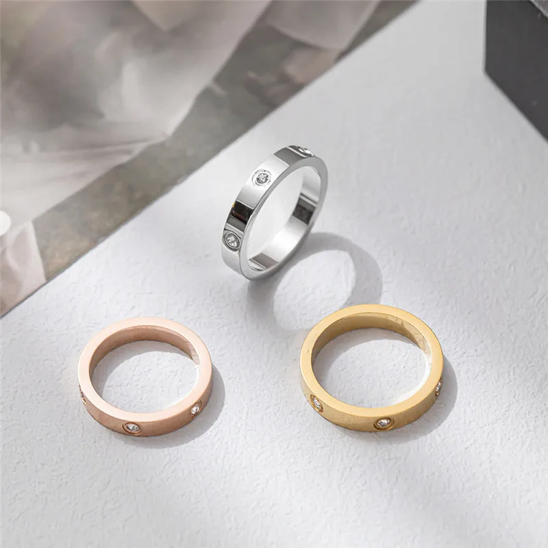 Женское кольцо из нержавеющей стали | AliExpress