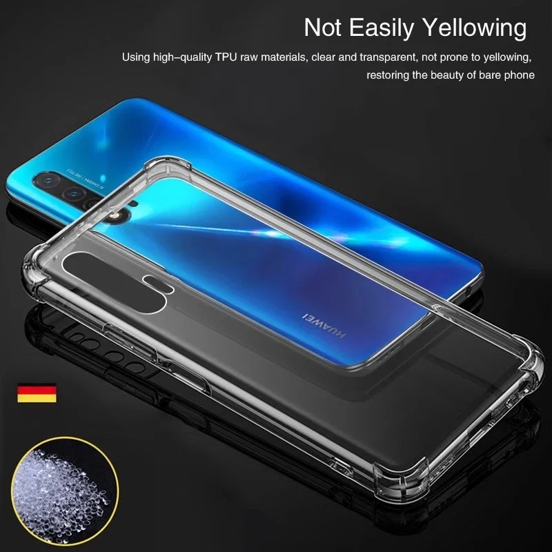Прозрачный силиконовый чехол для телефона Huawei Nova6 Nova 6 SE 6SE 4G 5G подушка