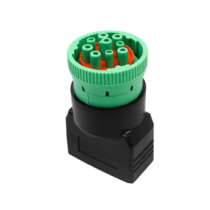 

1 шт. автомобильный диагностический разъем OBD адаптер 9-контактный J1939 к OBD2 16-контактный адаптер 9P