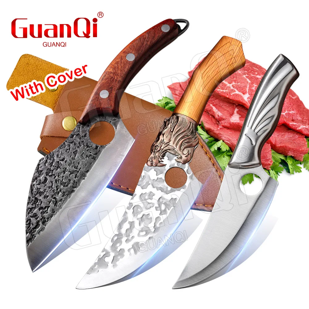 

Damascus Pattern Kitchen Knife Forged Boning Knife Butcher Knife Hunting Knife Stainless Steel Japanese Utility Kitchen Utensils