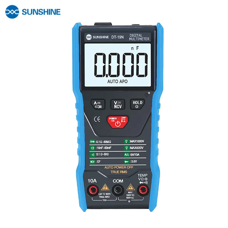 

SUNSHINE Multimeter Mini Digital Intelligent Instrument Tester For Phone AC DC Ammeter Voltmeter Circuit Repair Tool