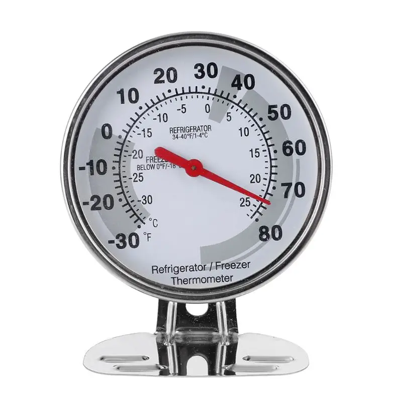 

Циферблат из нержавеющей стали, измеритель температуры холодильника, холодильника, морозильной камеры, 30 ~ 80 градусов по Фаренгейту