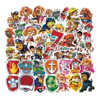 50pcs anime paw patrol stickers luggage notebook phone computer stickers kids stickers