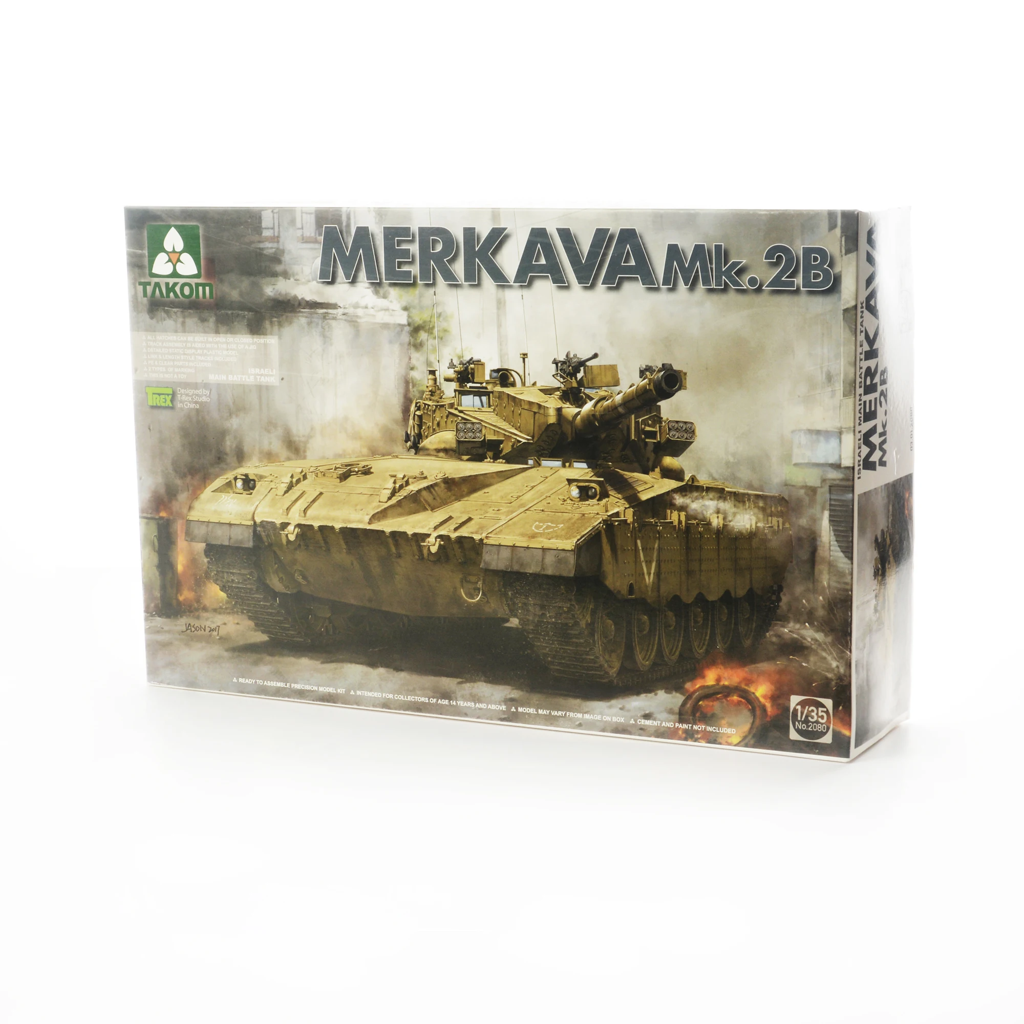 

TAKOM TAK2080 1/35 Merkava Mk.2B Israeli Main Battle Tank Plastic Model Kit