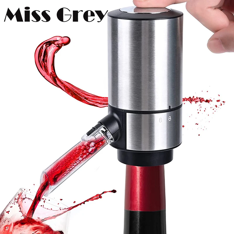 

Electric Wine Decanter Alcohol Dispenser With Base Quick Sobering Automatic Wine Aerator Pourer For Bar Party Kitchen Wine Gifts