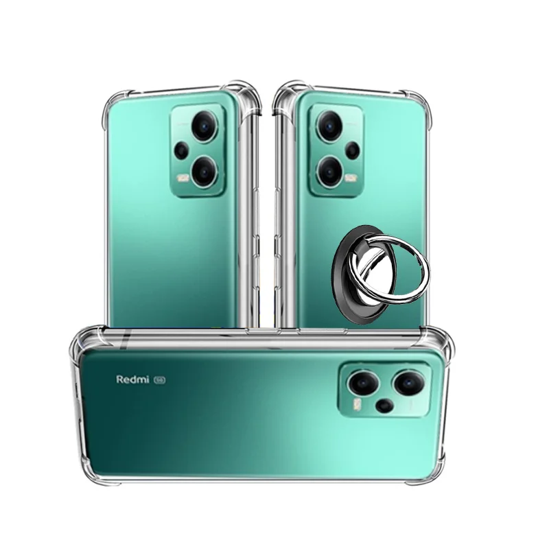

for xiaomi redmi note 12 pro 5g Ring Case on redmi note 12 pro plus 5g Silicone Cover for redmi note 12 pro Shockproof Case redmi note 11 pro plus 11 S coque redmi note 12 pro plus Full Protection Cover note11