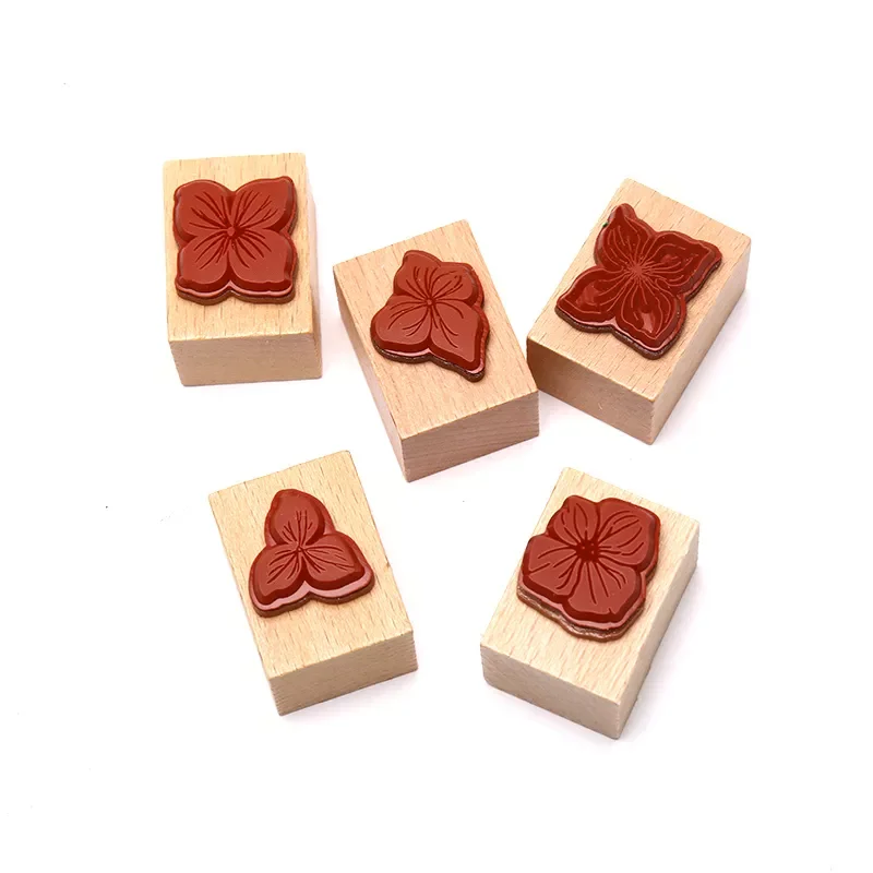 

Vintage Plant Flowers Wooden Stamp DIY Decorator Scrapbook Wedding Postcards Rubber Stamps Diary Journalling Cards Stationery