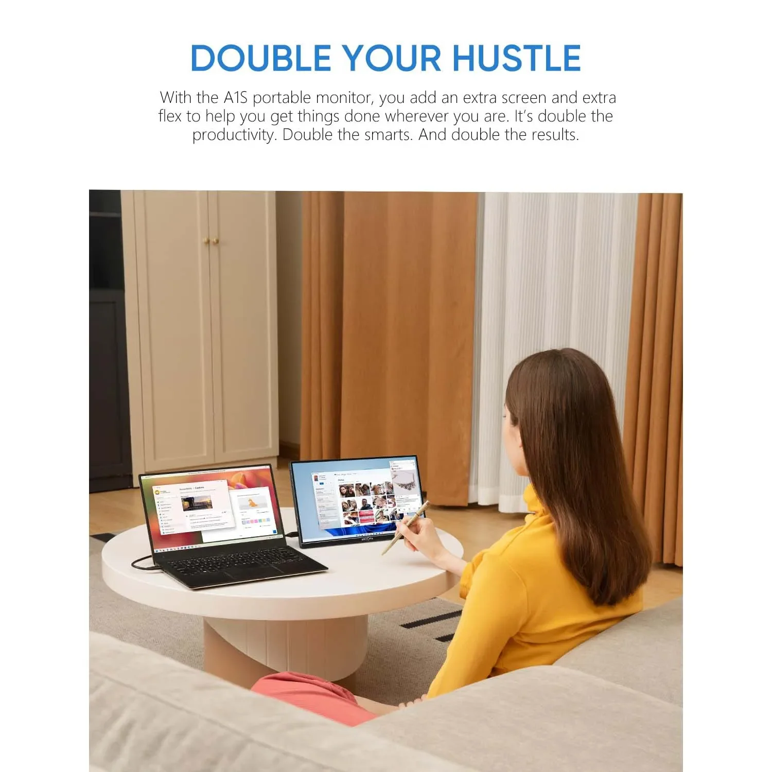 Arzopa Monitores Para PC Дешевые 14-дюймовые тройные экраны 1080P Цена Игровые ЖК-мониторы